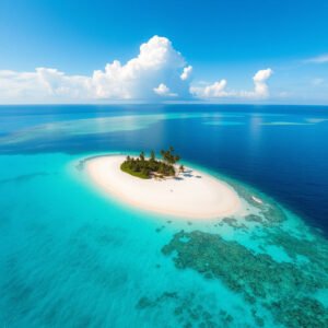 tropical-island-paradise-with-clear-blue-waters-palm-trees